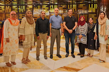 A delegation from the IBA-SBS welcomed Dr. Mohamed Madi, the AACSB-assigned mentor