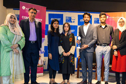 IBA-SBS students team secured first position at the CIMA Business Games 2023